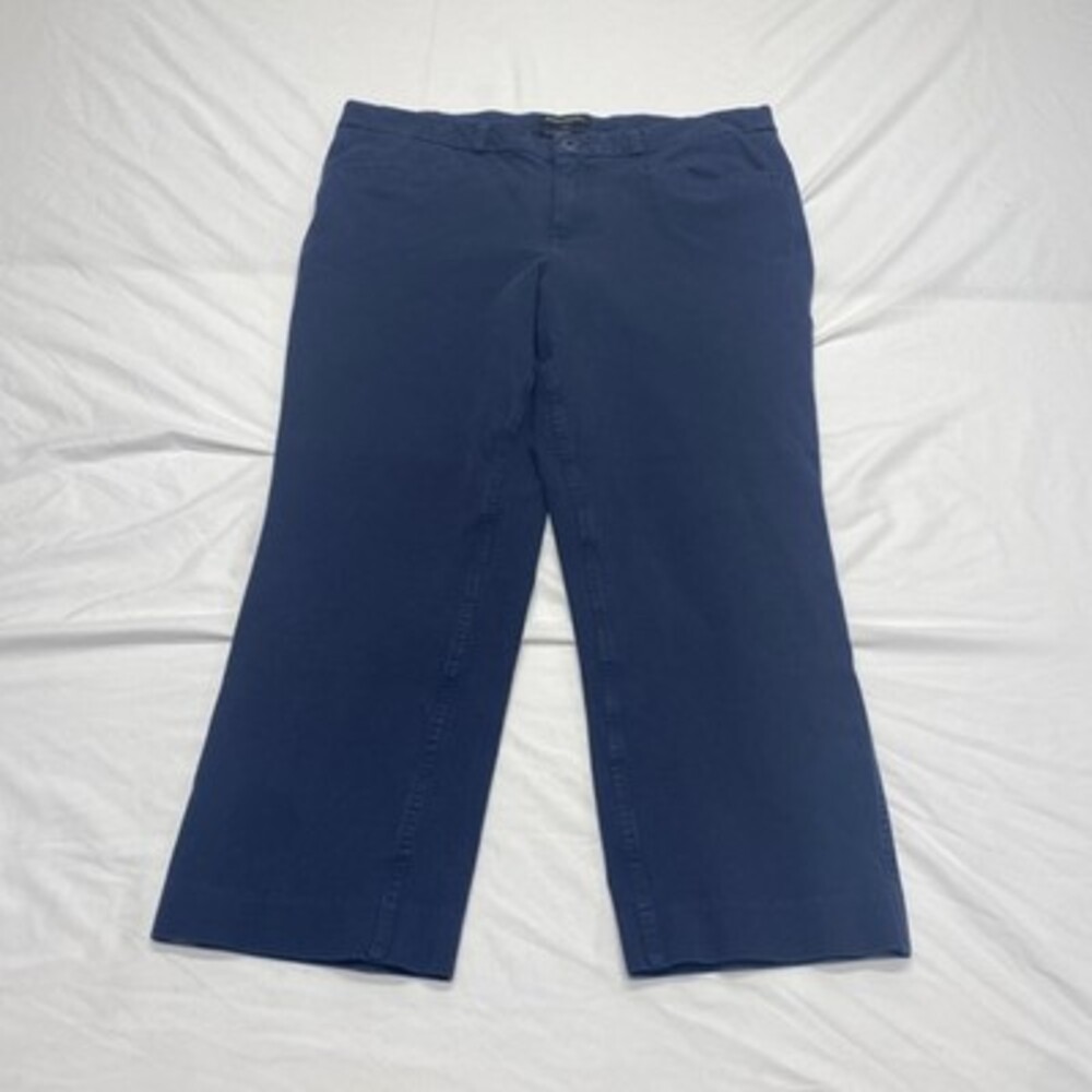 Banana Republic Women's Navy Blue Wide Leg Trouser Pants Size 14